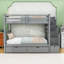 6 Drawers Full Over Full Bunk Bed With Storage Staircase-1249241895