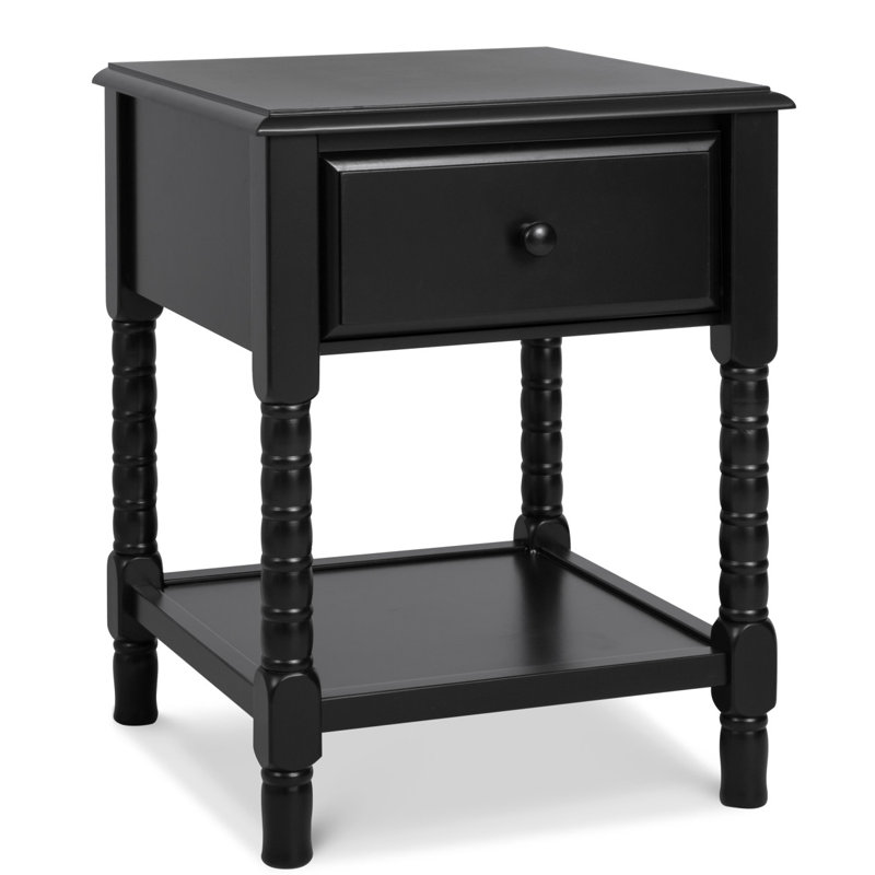 Table de chevet 1 tiroir Jenny Lind, Noir