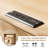 28" Fluted Night Stand & Modern Bedside Table, 3 Drawer Nightstand with Charging Station-506232601