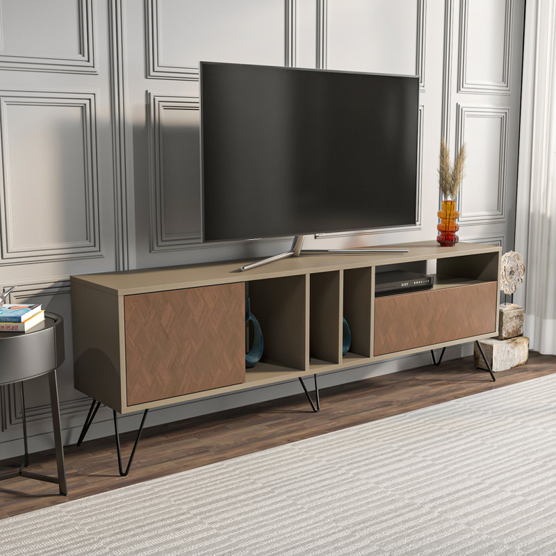 Agawam TV Stand for TVs up to 78", Brown