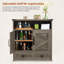 Wall Mounted Medicine Cabinet with Adjustable Shelves, Double Barn Doors & Removable Drawer - Rustic Bathroom over Toilet Storage Cabinet for Bathroom, Kitchen, Hallway-1152963131