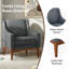 Fauteuil Arshanti avec pieds en bois massif-76353533