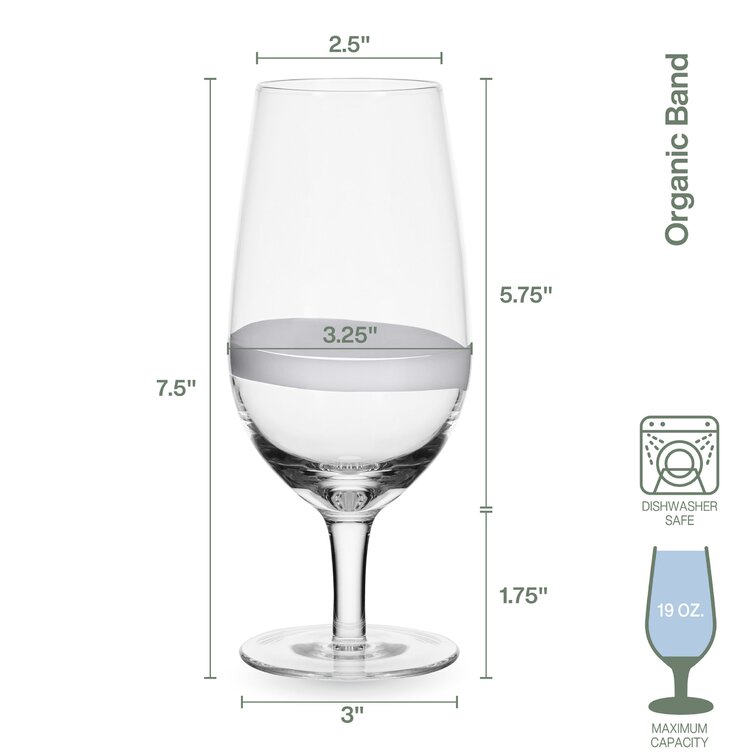 Fitz and Floyd Everyday White by Fitz and Floyd Beaded Double Old Fashioned  Beverage Rocks Glass, Clear