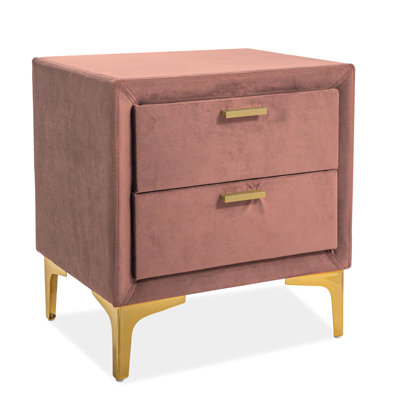 Everhart 53cm W Manufactured Wood Bedside Table