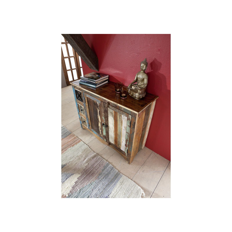 Nature Of Spirit Solid Wood 110cm W 3 - Drawer Chest of Drawers