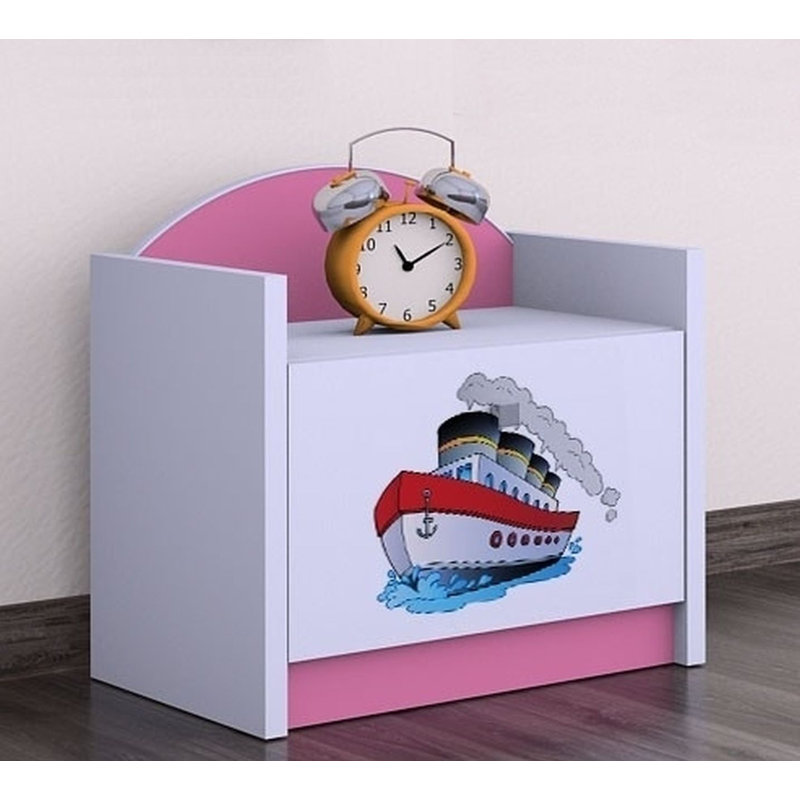 Jase Nightstand, Pink