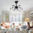 19 in. Dimmable Ceiling Fan with LED Lights and Remote