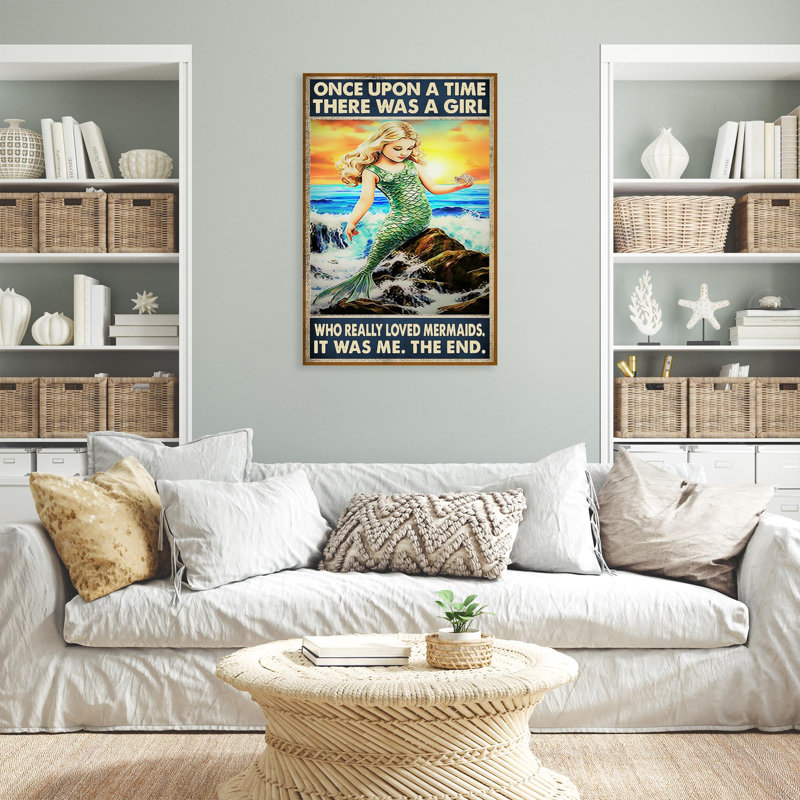 «Who Really Lived Mermaids», impression sur toile, H 20 po x l 16 po x P 1,25 po