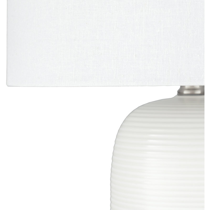 Lampe de table standard 25,5 "Mansel, Ivoire