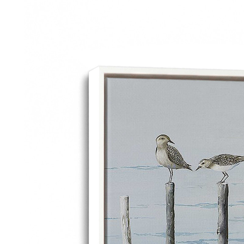 «Noonday Escapade», reproduction sur toile, H 26 po x l 38 po x P 1,75 po, Cadre flottant blanc