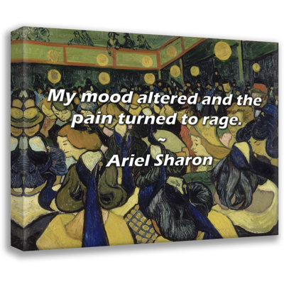 Ariel Sharon Quote: My mood altered and the pain turned to rage.