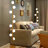 Sequim Jazzalyn 5ft Modern LED Gold 9-Light Tree Floor Lamp White Glass Globe