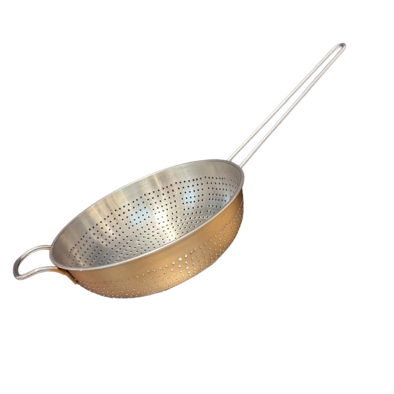 Buckingham Stainless Steel Global Colander 22 cm Long Handle Copper Finish