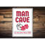 Panneau «Man Cave» en aluminium-58289145