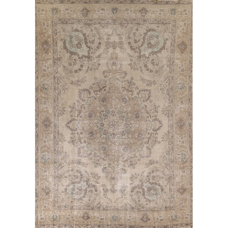 Tapis traditionnel en laine fait à la main 9 x 12