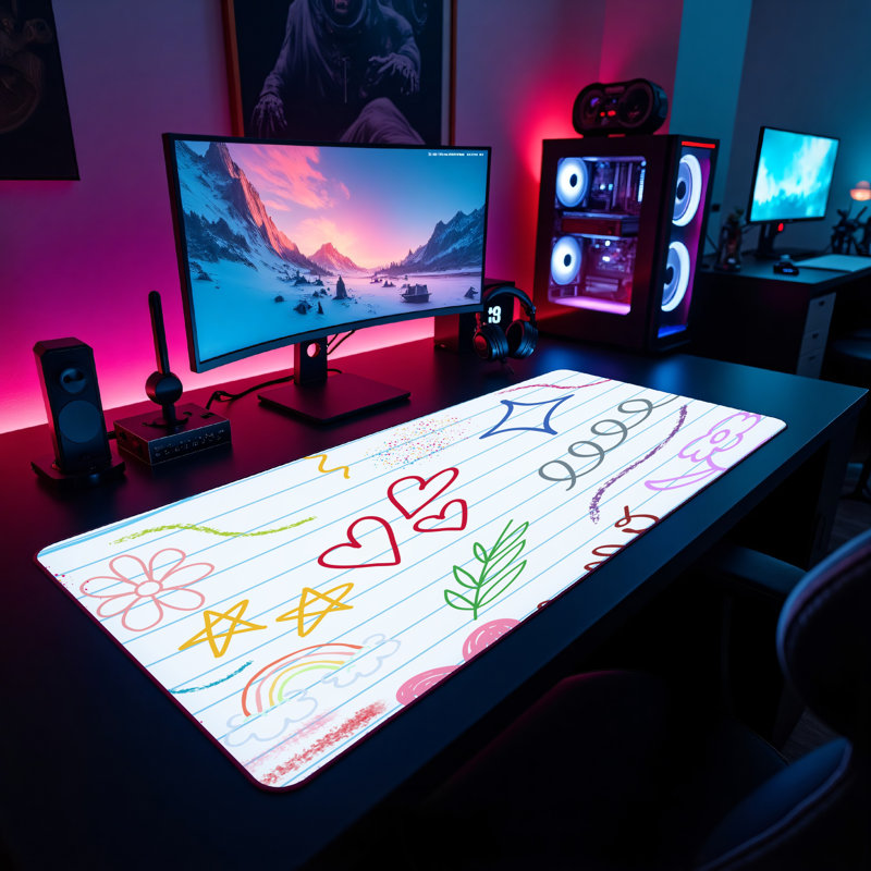 Polyester Desk Pad, 23.6x13.8
