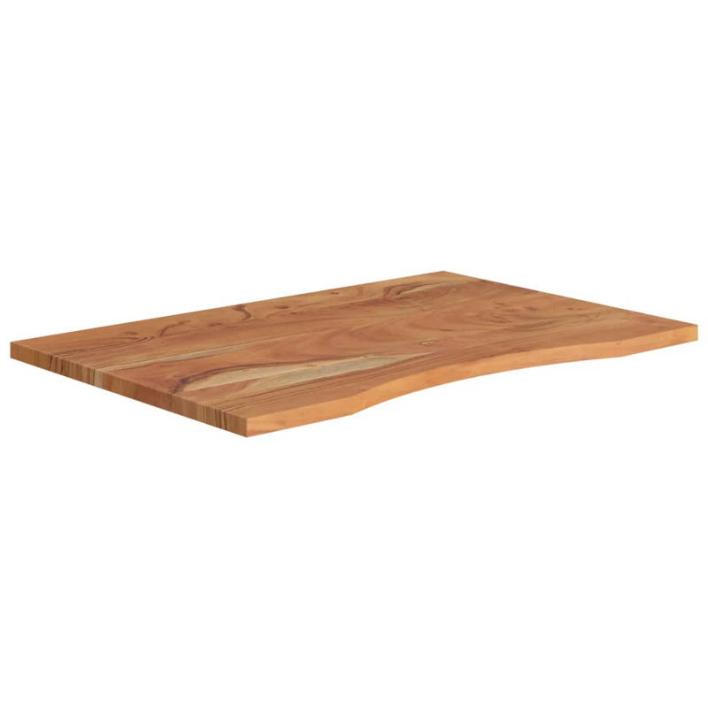 Desk Top Natural Solid Acacia Wood Durable, 0.8" H x 35.4" W x 23.6" D