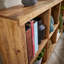 Franca Wide 8 Open Shelving Mango Wood Bookcase Storage Unit