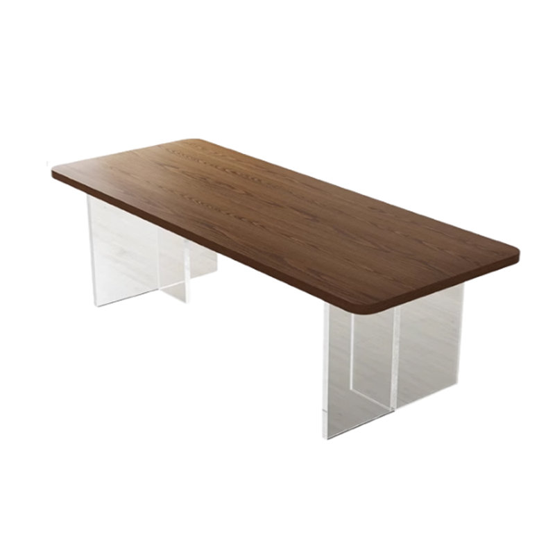 Miggie Ash Solid Wood Top Dining Table, 29.52"H x 78.74"L x 31.49"W