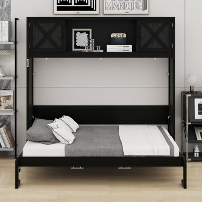 Lit escamotable avec armoires de rangement