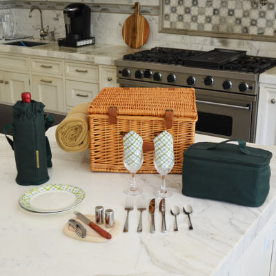 Panier Cheshire pour deux avec couverture en gazebo