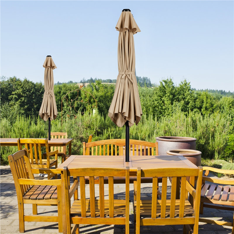 Charlean 226cm Tilt Parasol, Tan