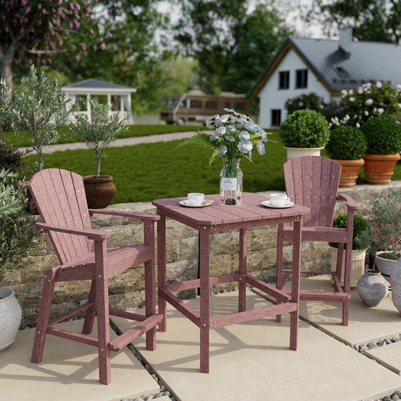 Classic 3-Piece Bar Set, Cherrywood