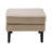 Elle Decor Tessa Upholstered Accent Slipper Chair with Footrest Ottoman, Modern Armless Velvet Chair with Cushioned Seat-25951753