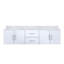 Meuble-lavabo double 72 po X P 22 po D, avec plateau en marbre de Carrare-117843886