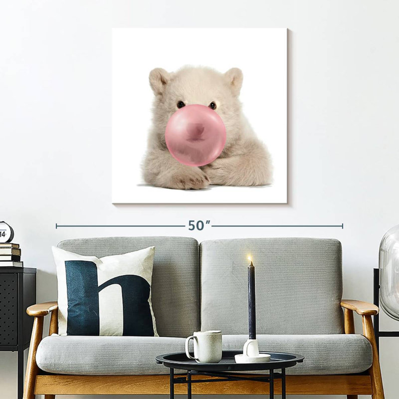 Ketti Polar Bear Bubble Gum, 30" H x 30" W