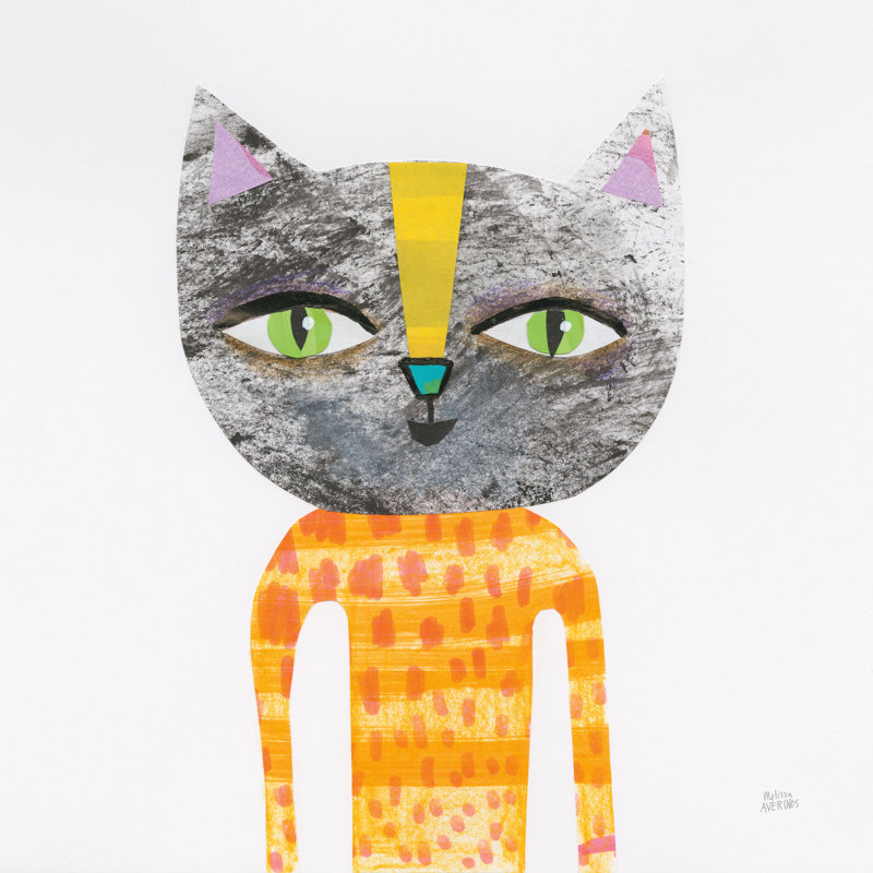 Cool Cats I by Melissa Averinos - 1 Piece Wrapped Canvas Wall Art, 51cm H x 51cm W x 3.8cm D