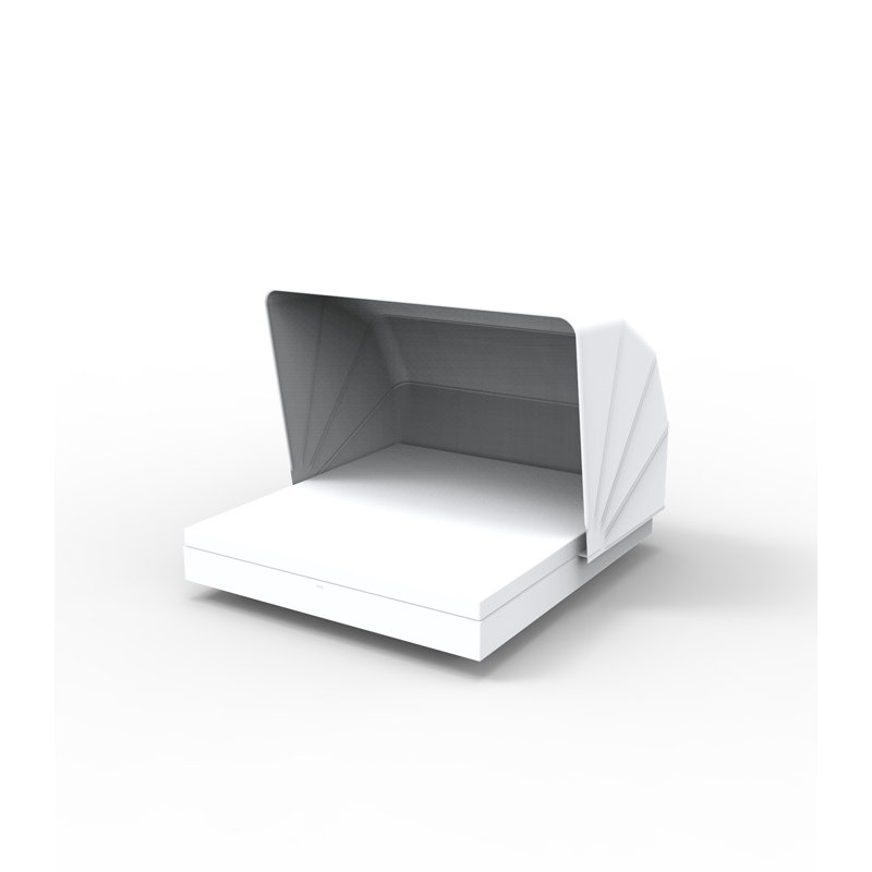 Vela - Basic Daybed with Folding Canopy - 83"x76" - Basic, White/White