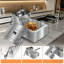 Friteuse profonde - friteuse à huile électrique de 4 litres - 1 grand panier - cuisinière en acier inoxydable