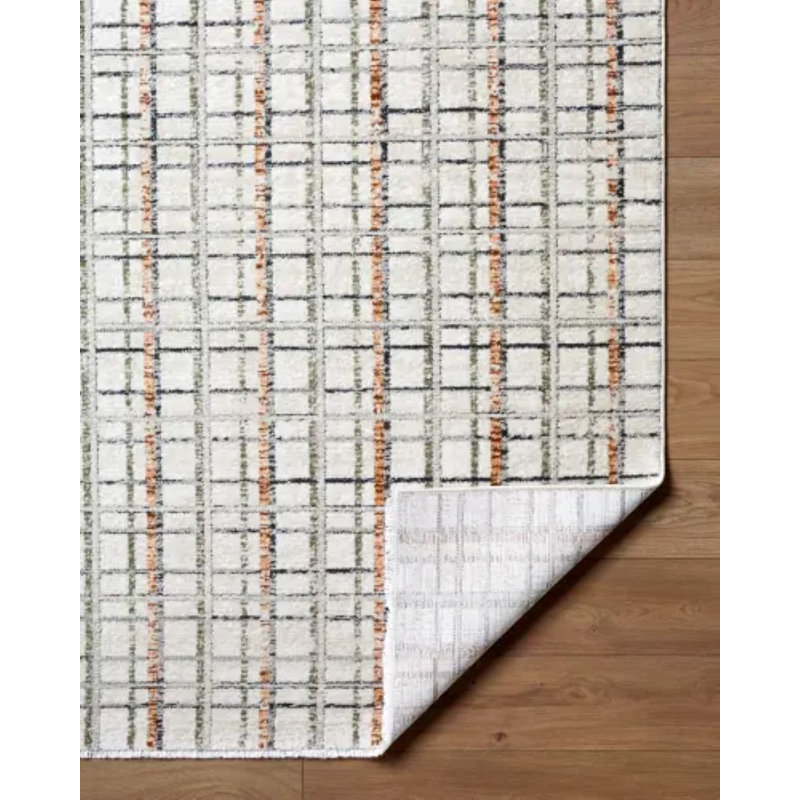 Lausanne Gingham Area Rug, Rectangle 5'3" x 7'