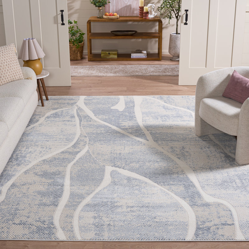 Oberman Performance Abstract Rug, Rectangle 8' x 10'