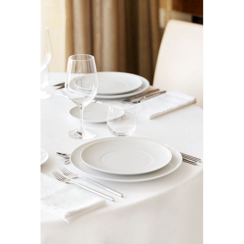 Domo White Porcelain Dinner Plate