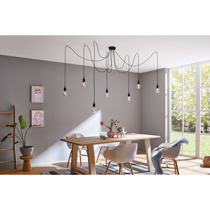 Ketil 7 - Light Black Cluster Pendant