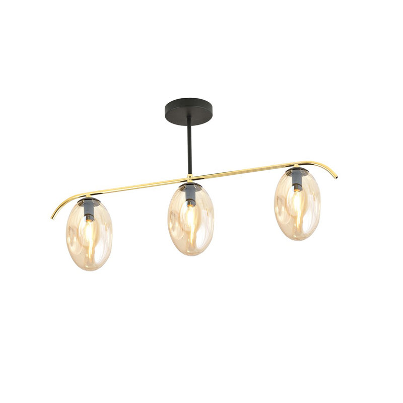 Linndale 3 - Light Unique/Statement Chandelier, Amber