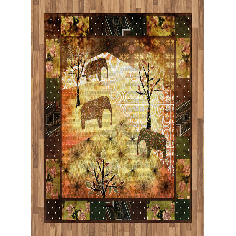 Lyman Animal Print Hand Woven Area Rug, Rectangle 120 x 180cm