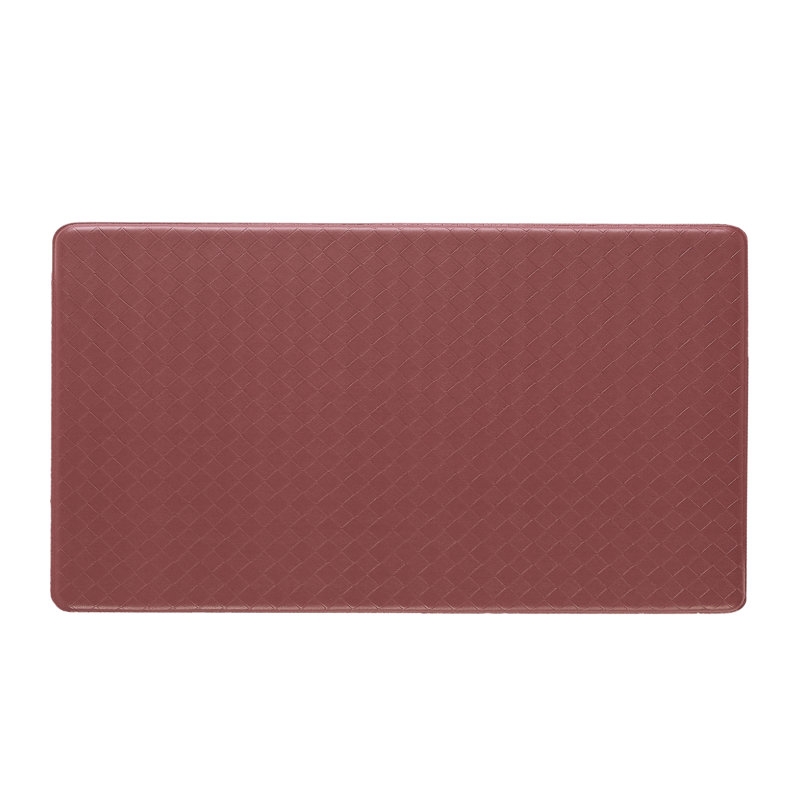 Soothing Comfort Standing Anti-fatigue Mats, Red, Rectangle 1' 6" x 4'