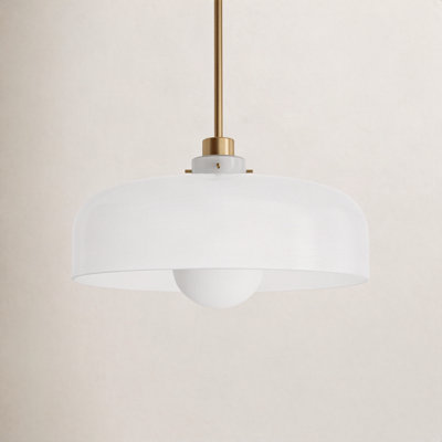 Villa Single Light Steel Dimmable Pendant