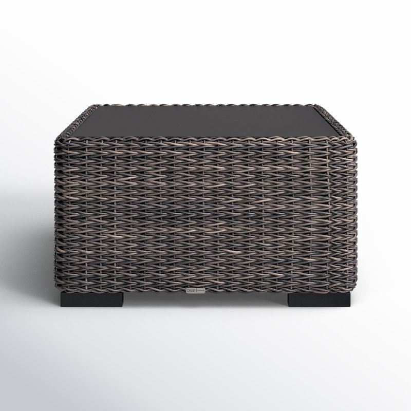 Montauk Outdoor Square Coffee Table, 16" H x 30" L x 30" W