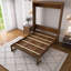 Lit escamotable en bois massif avec armoire en rotin pour économiser de l'espace-2064570942-2064570936