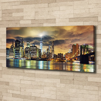 Manhattan New York - Wrapped Canvas Print