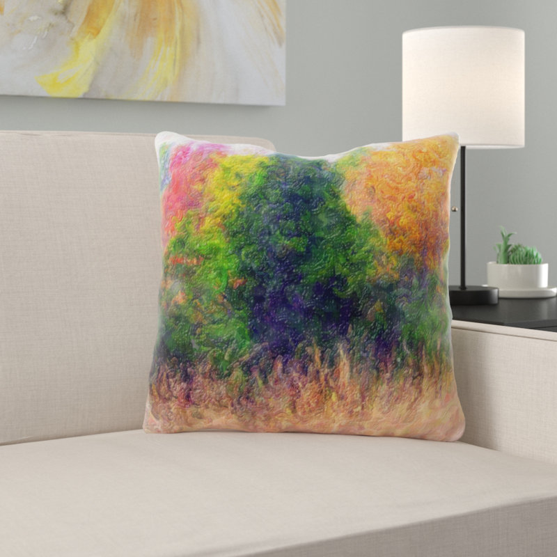 Housse de coussin d'extérieur carré Martinson, Microsuède, Intérieur