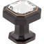 Crystal Emerald 1 1/8" Length Geometric Knob-892709868