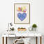 Impression sur toile encadrée «Tropical Love» par Kasey