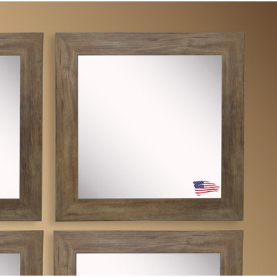 Barnwood Solid Wood Flat Wall Mirror