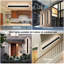 Appliques murales d'extérieur modernes, ensemble de 2 appliques murales longues, luminaires muraux longs étanches Ip65, applique murale d'extérieur à lumière linéaire pour garage, patio.-1088767052