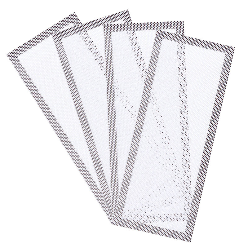 Paquet de 4 filtres de ventilation magnétiques pour registre de plancher, 4 x 10 pouces, Blanc